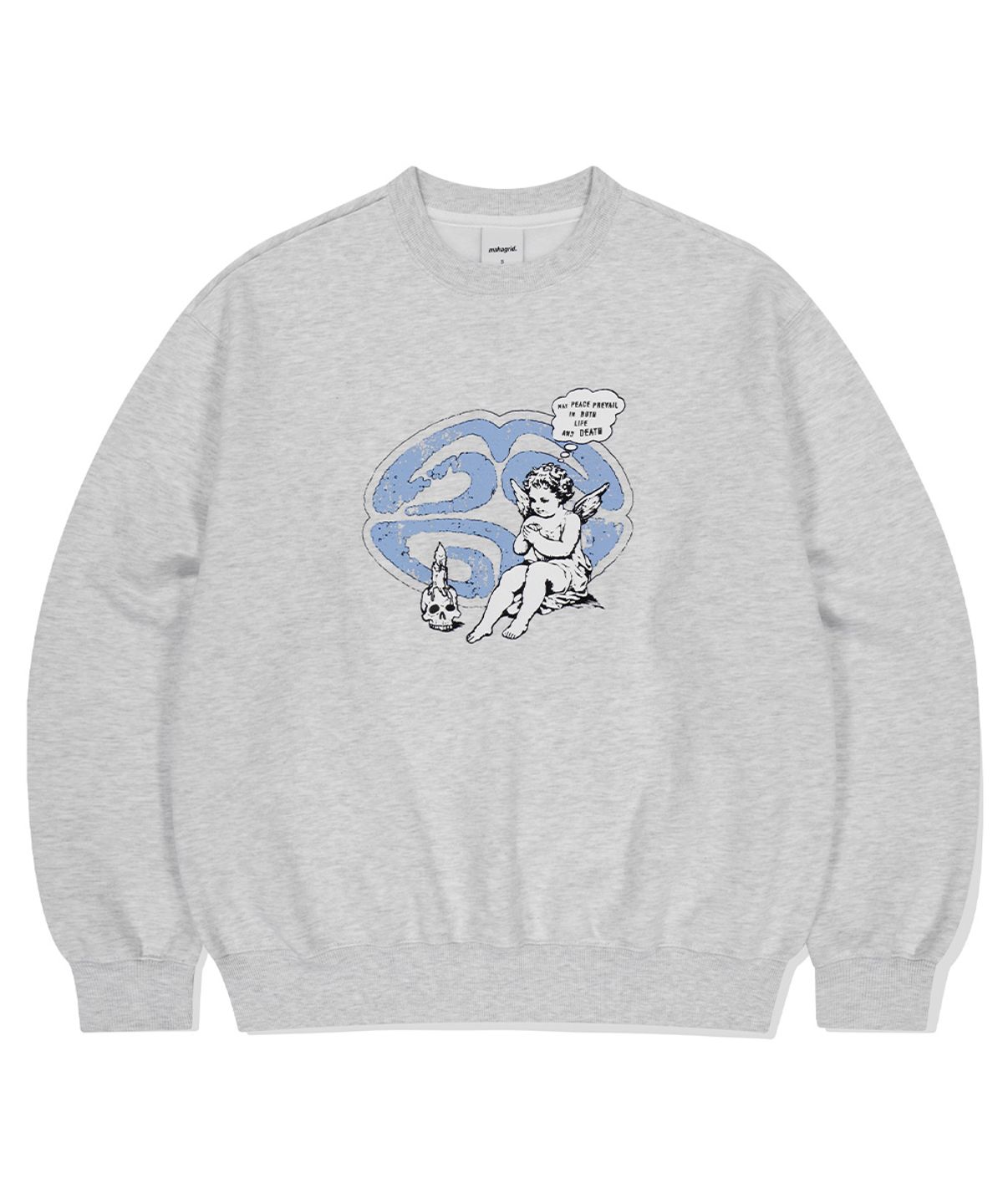 마하그리드(MAHAGRID) ANGEL ECLIPSE SWEATSHIRT LIGHT GREY(MG2EFMM461A)