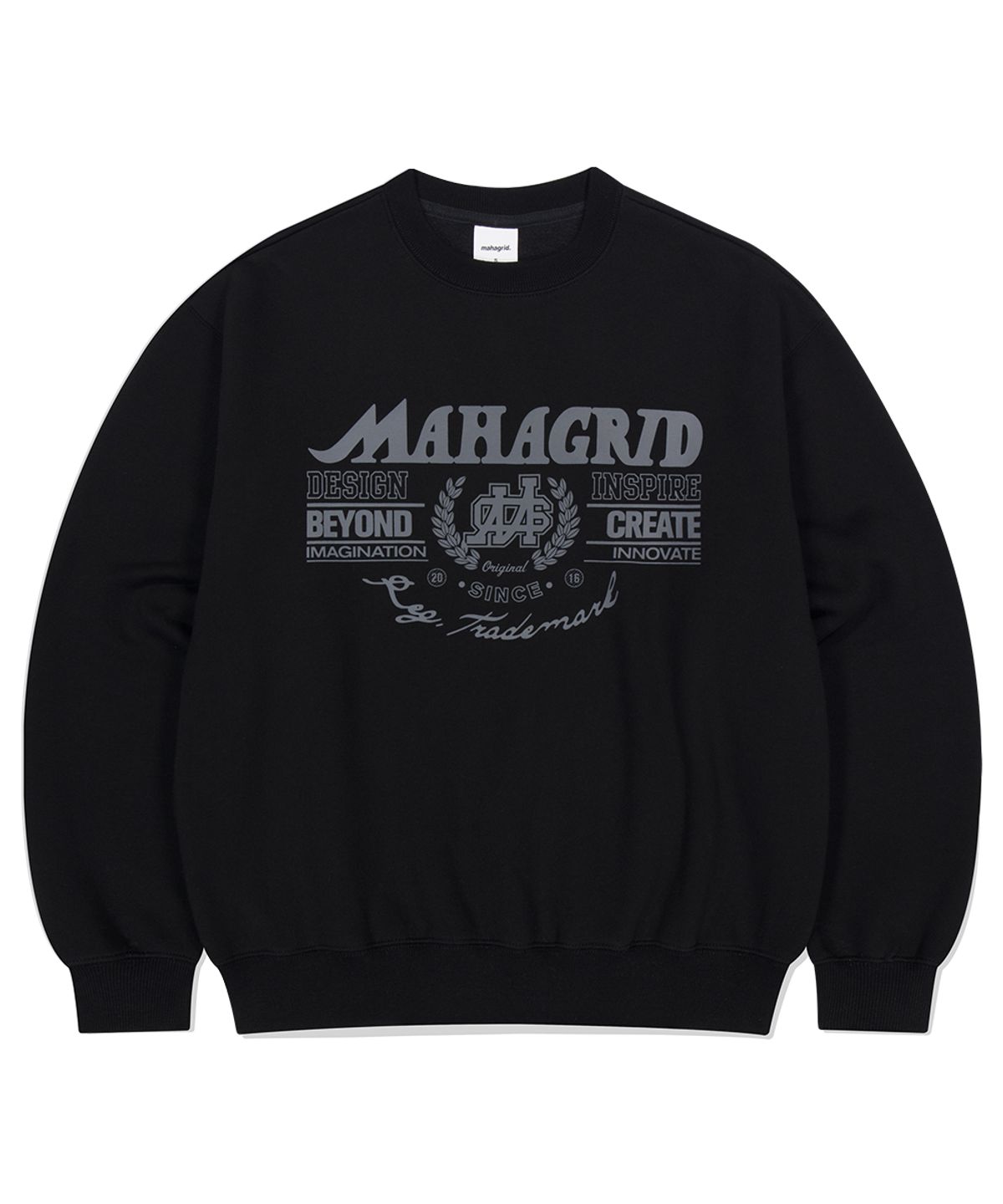 마하그리드(MAHAGRID) TRADEMARK SWEATSHIRT BLACK(MG2EFMM462A)