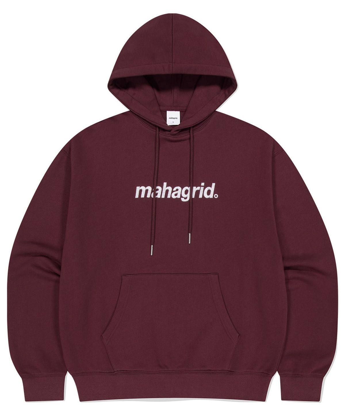 마하그리드(MAHAGRID) BASIC LOGO HOODIE BURGUNDY(MG2EFMM407A)