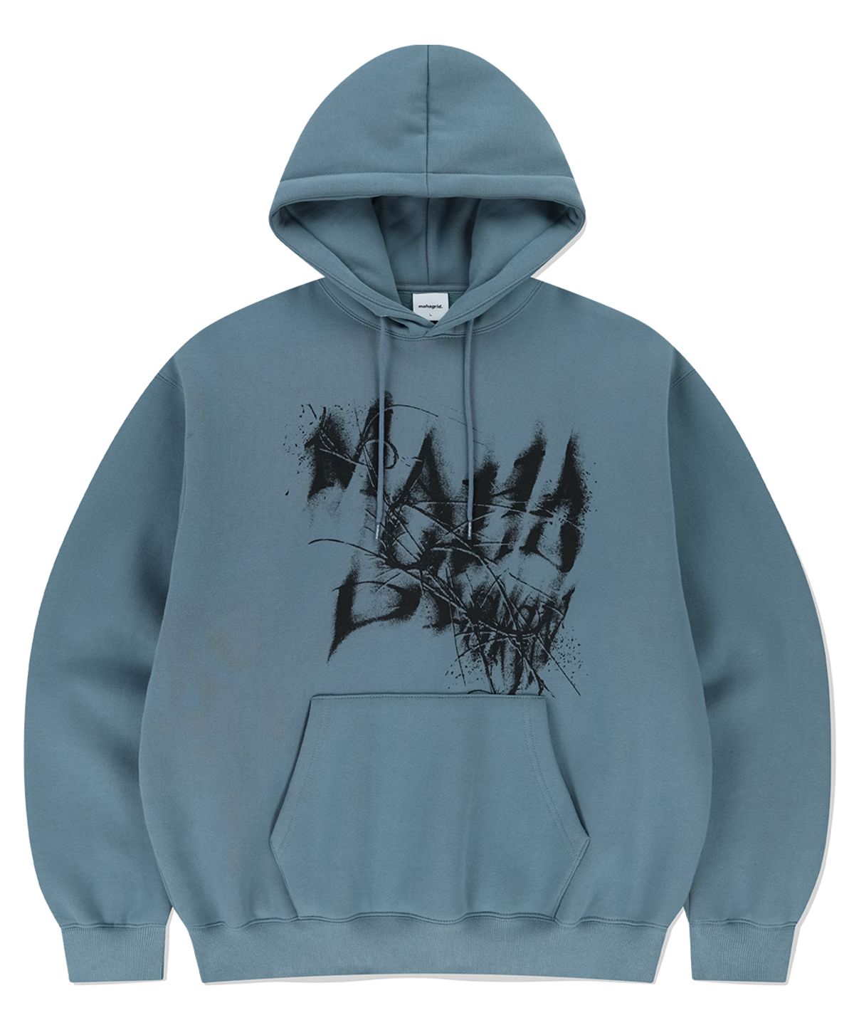 마하그리드(MAHAGRID) INK DISTORTION HOODIE BLUE(MG2EFMM410A)