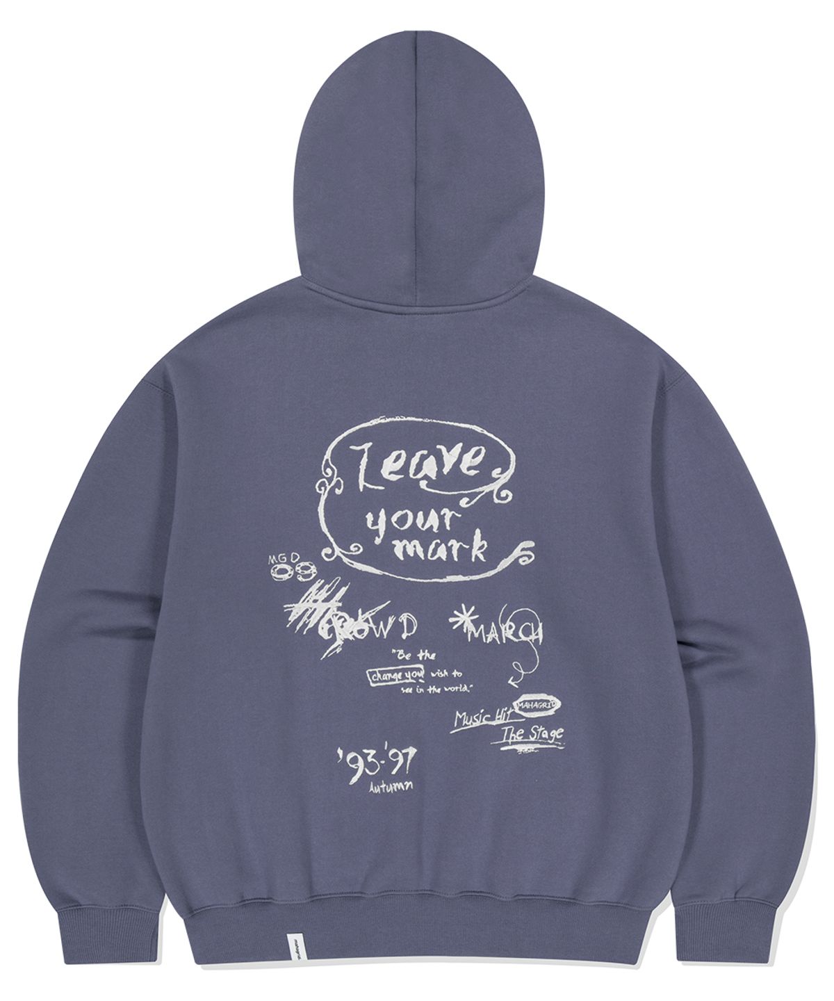 마하그리드(MAHAGRID) LEAVE YOUR MARK HOODIE BLUE(MG2EFMM418A)