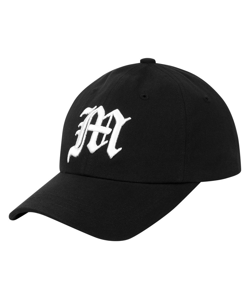 【mahagrid】22FW★ CREST BALL CAP BASIC LOGO BALL CAP[BLACK] - MAHAGRID