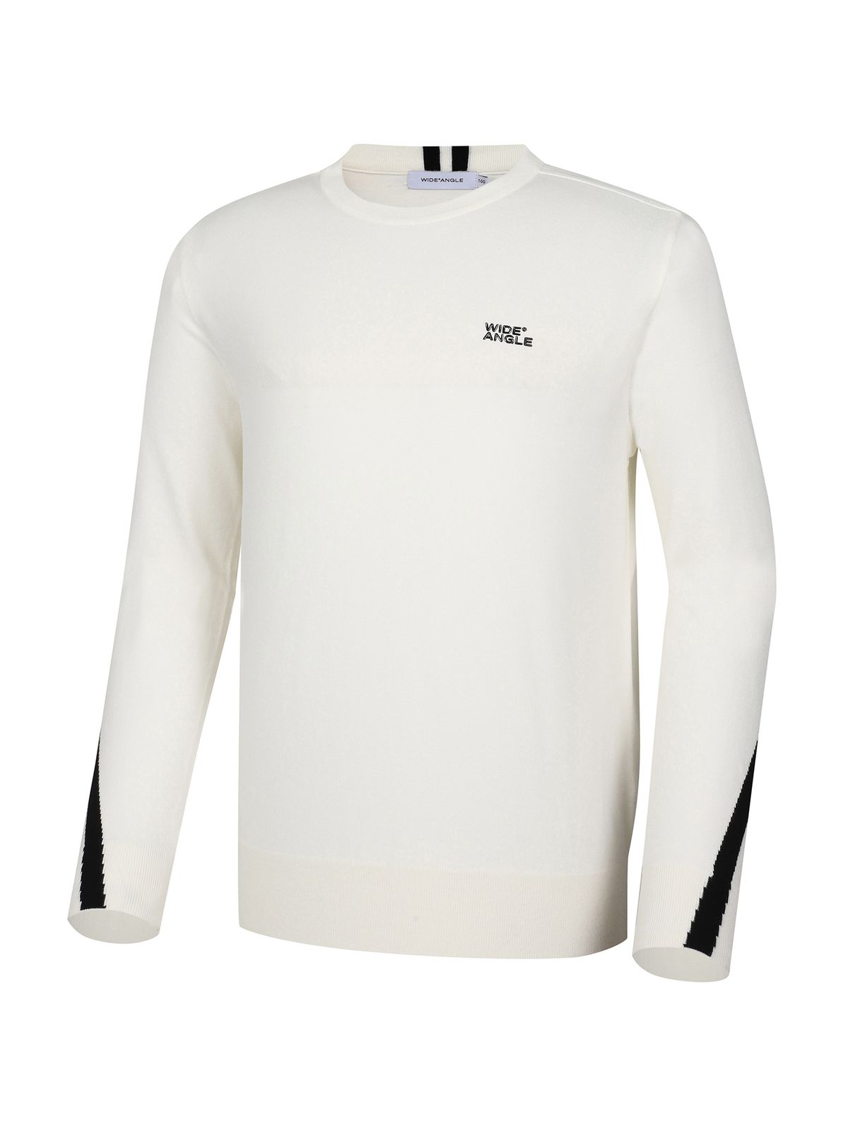 와이드앵글(WIDEANGLE) TO PRO 액티브 라운드 스웨터 풀오버 M_Off White