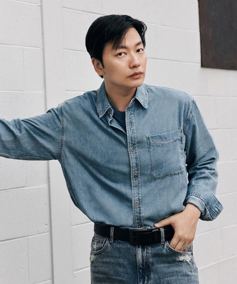 원포켓 데님 셔츠 M/L톤 라이트 인디고
