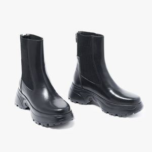 에디션 여성 소가죽 삭스 앵클부츠 O54A225