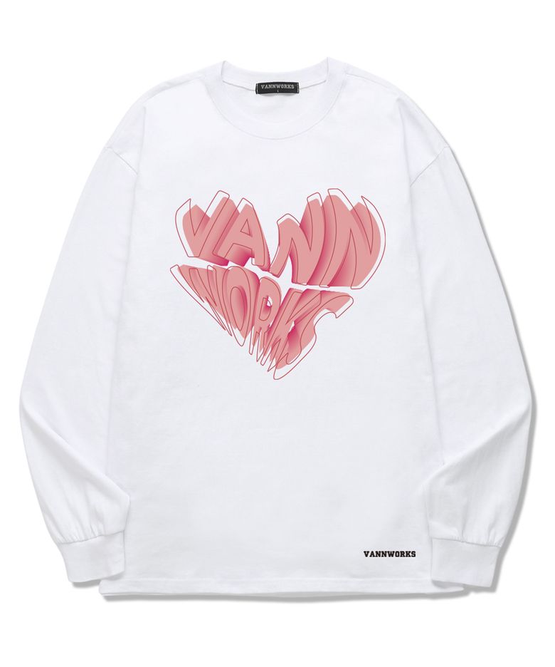 Heart of mine 롱슬리브 (VLS0060) 화이트