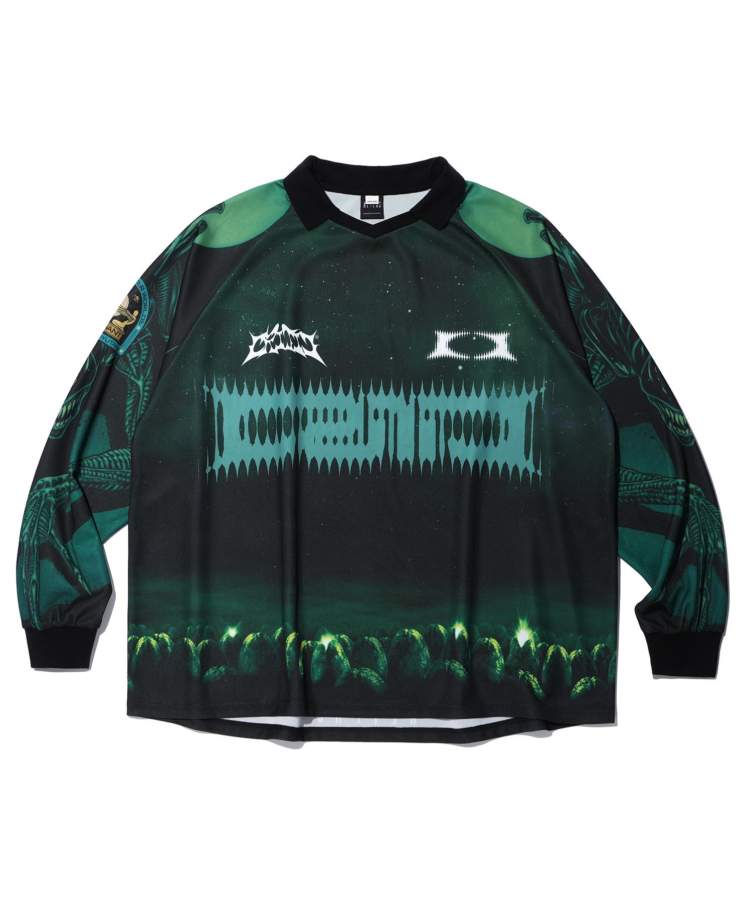 ◆24AW CRITIC X ALIEN EGG ALIEN RACING JERSEY◆ MUSINSA | CRITIC CRITIC x ALIEN EGG ALIEN RACING JERSEY DARK
