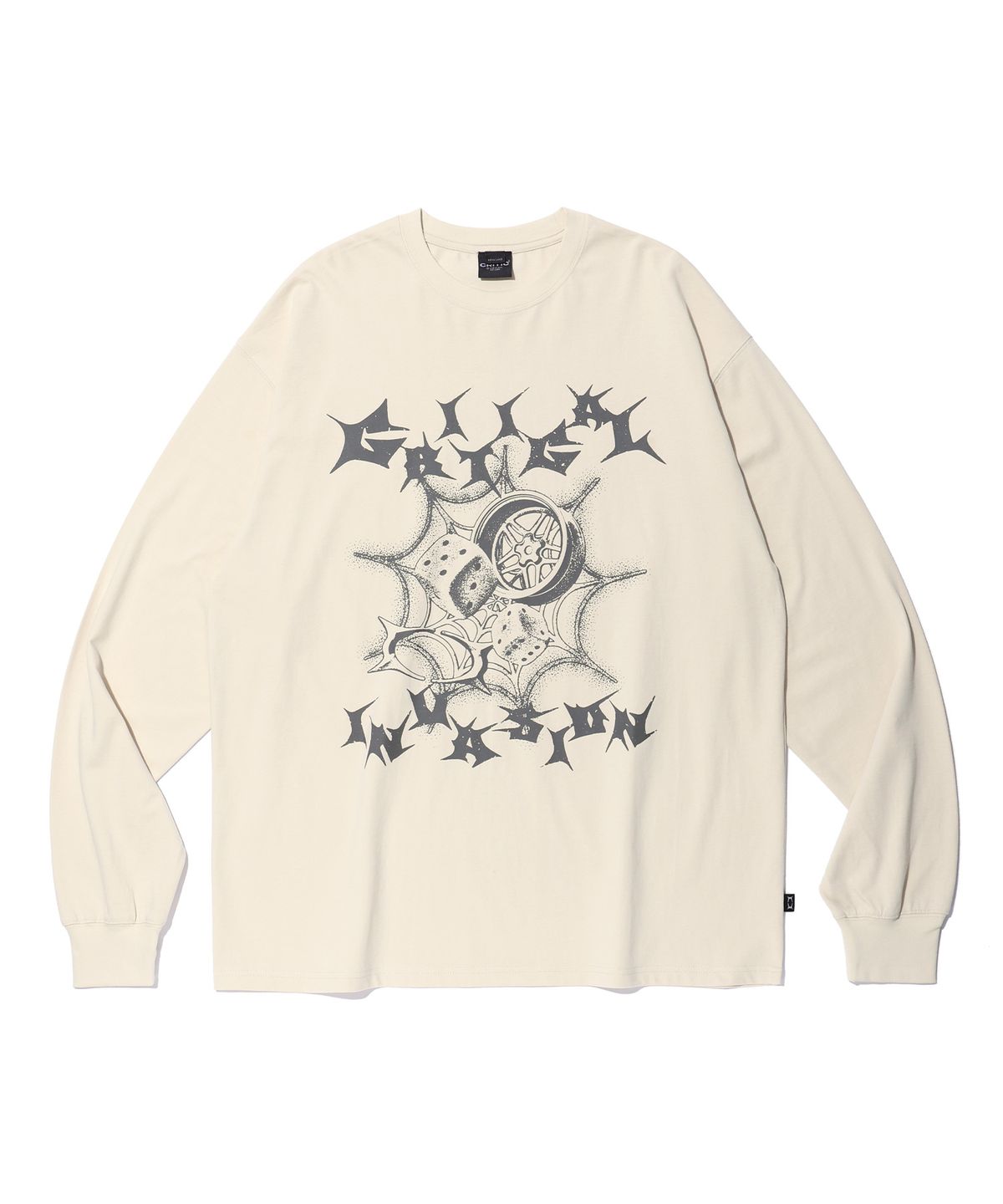 크리틱(CRITIC) CRITICAL INVASION LONG SLEEVE T-SHIRT CREAM