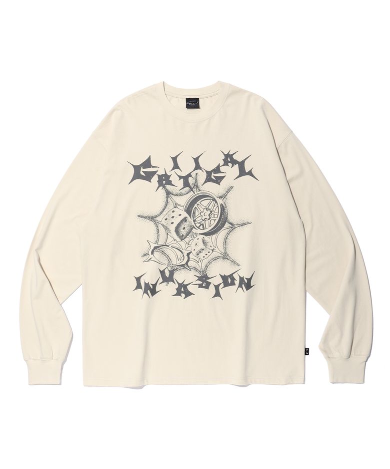 CRITICAL INVASION LONG SLEEVE T-SHIRT CREAM