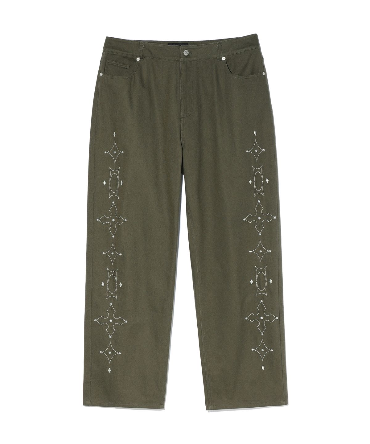 크리틱(CRITIC) WORMHOLE STUD PANTS KHAKI