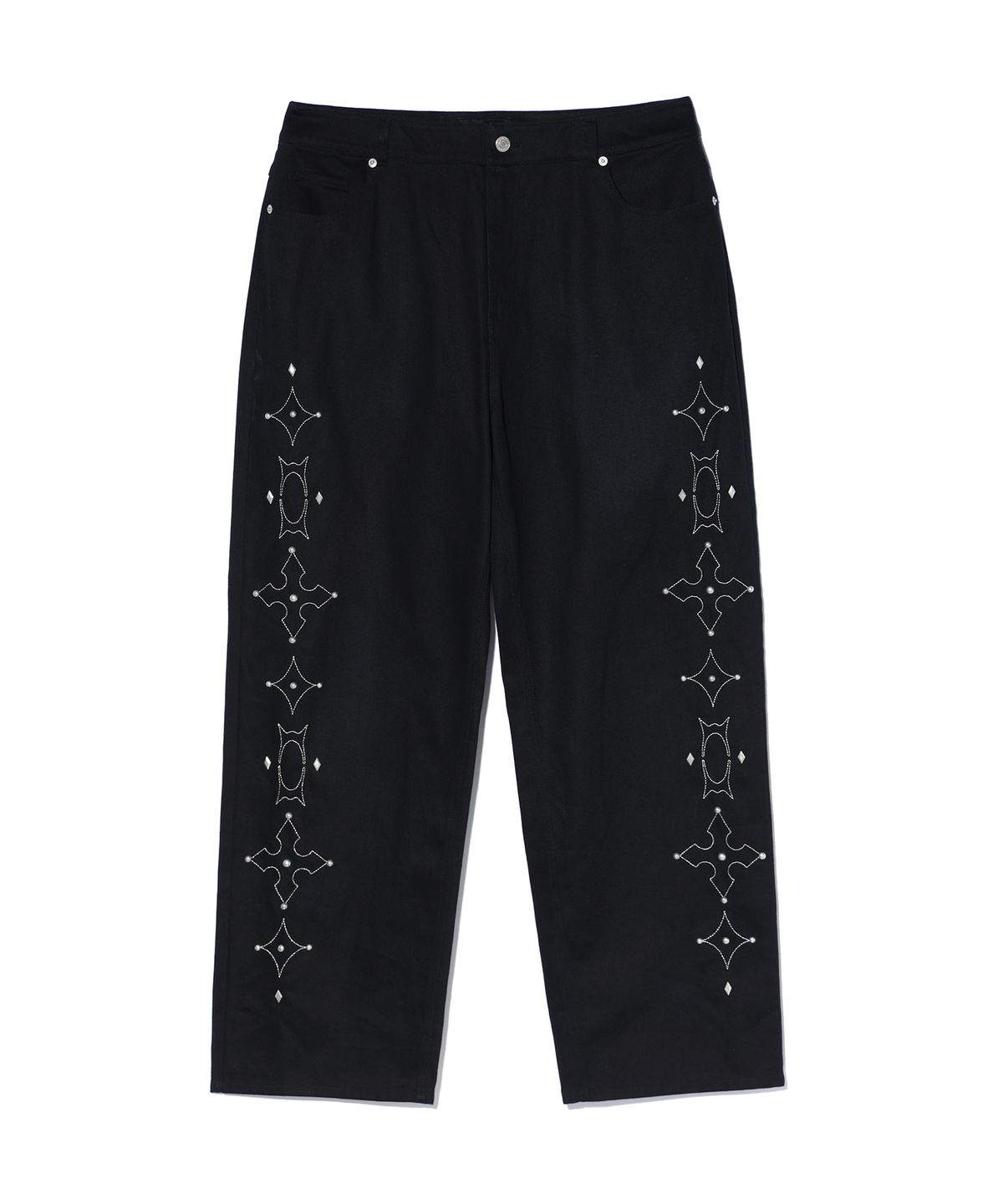 크리틱(CRITIC) WORMHOLE STUD PANTS BLACK
