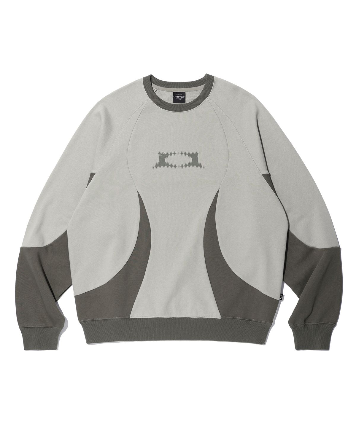 크리틱(CRITIC) WORMHOLE INCISION SWEATSHIRT GREY