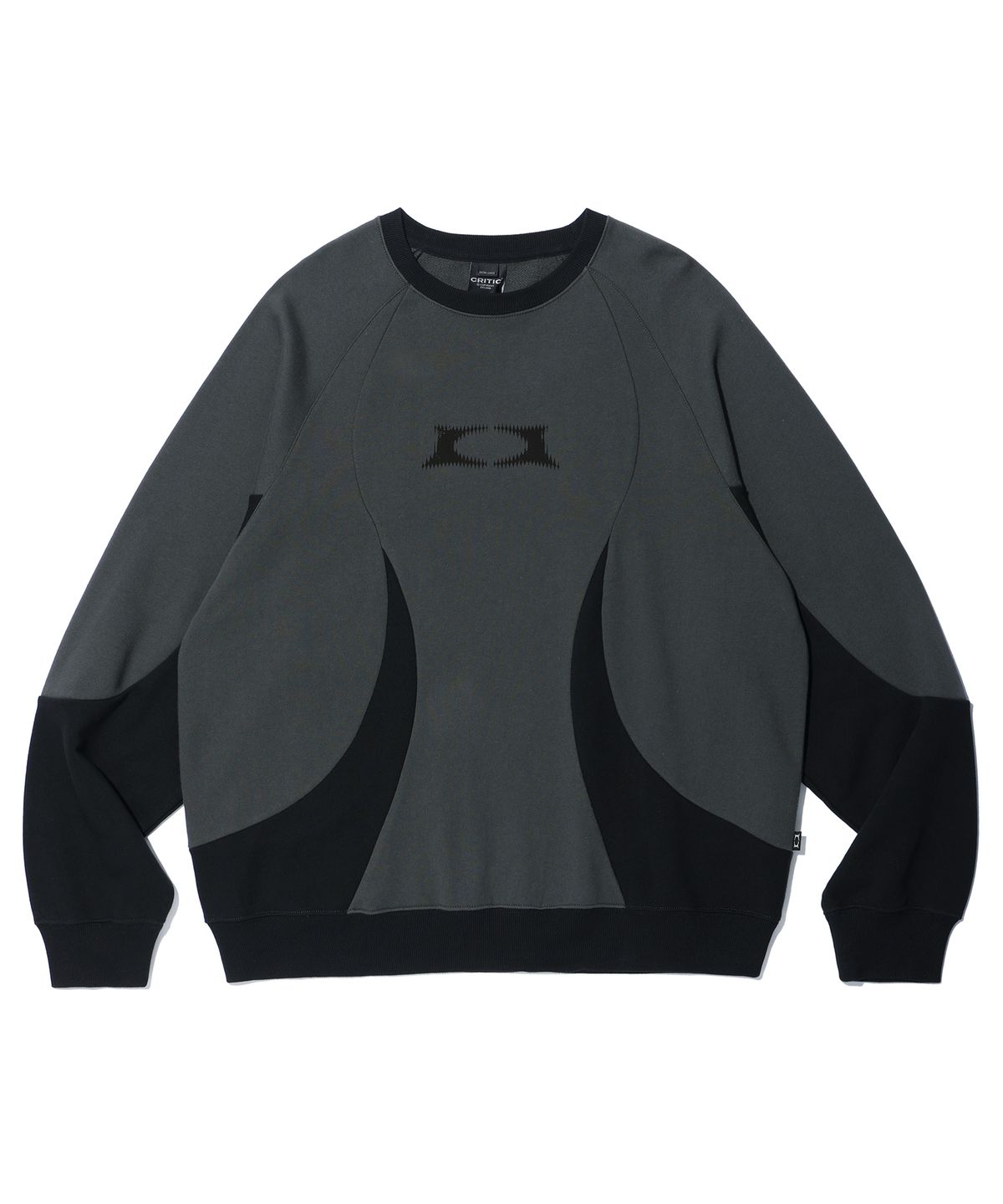 크리틱(CRITIC) WORMHOLE INCISION SWEATSHIRT CHARCOAL