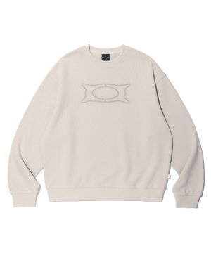 [미누의 코디 PICK] BASIC WORMHOLE SWEATSHIRT BEIGE