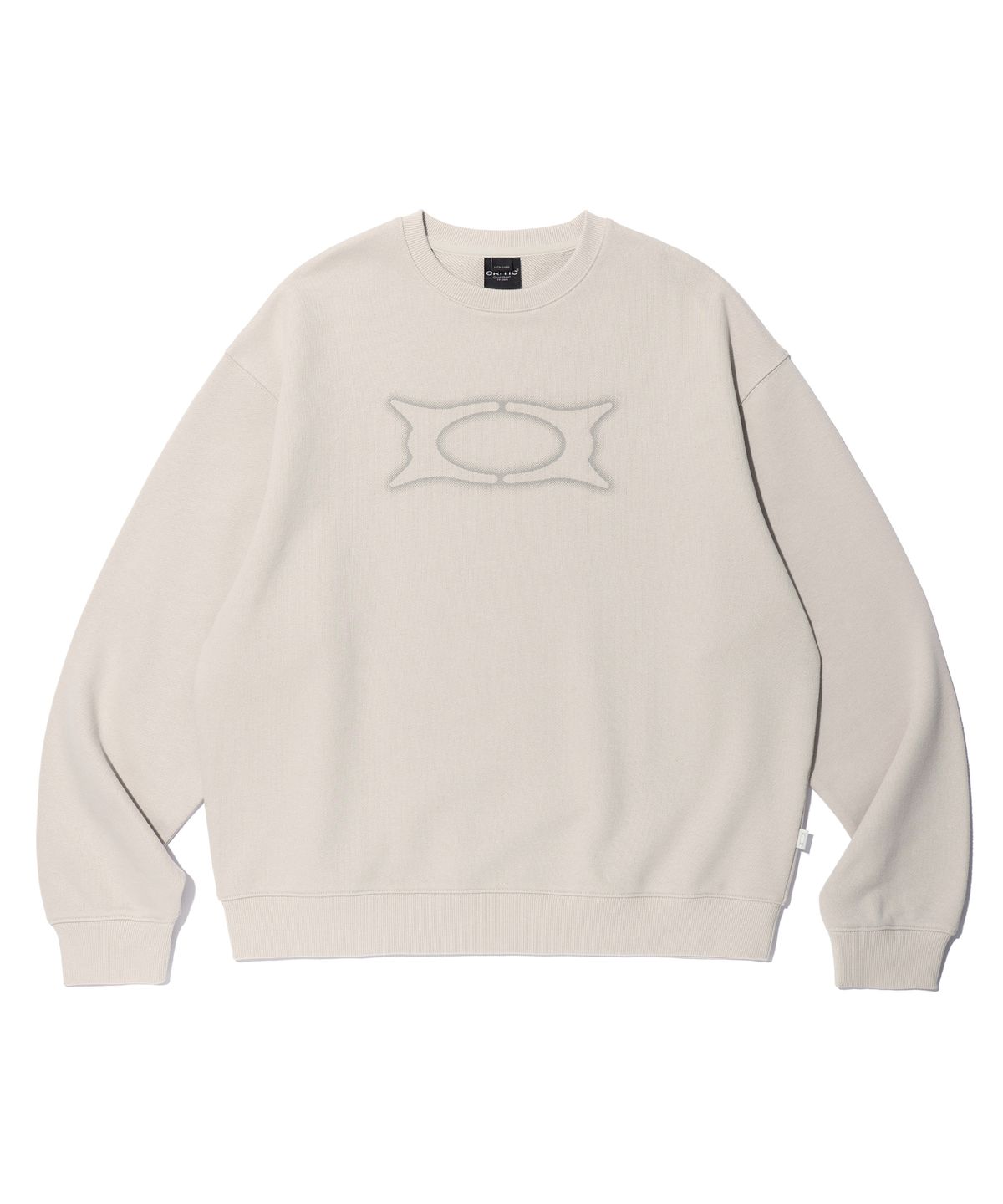 크리틱(CRITIC) BASIC WORMHOLE SWEATSHIRT BEIGE