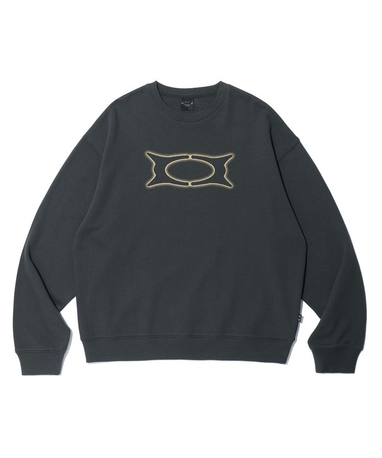 [미누의 코디 PICK] BASIC WORMHOLE SWEATSHIRT CHARCOAL