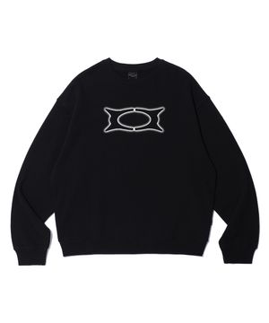 [미누의 코디 PICK] BASIC WORMHOLE SWEATSHIRT BLACK