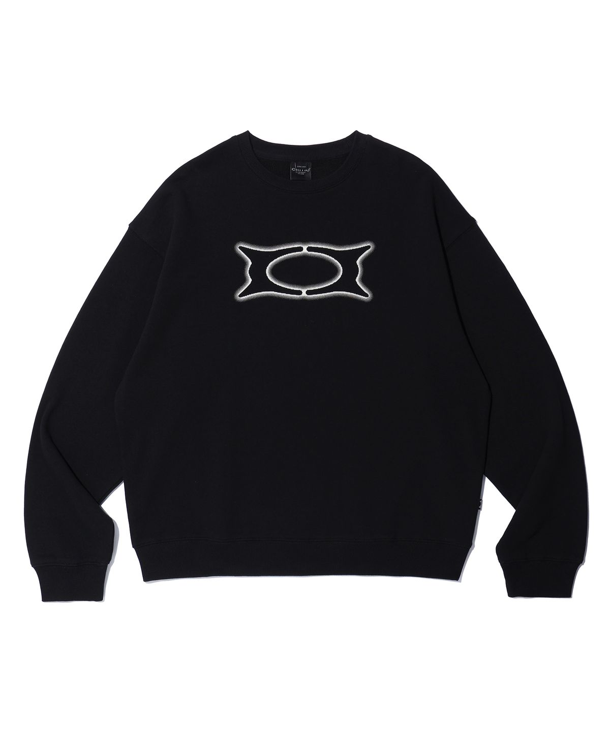 크리틱(CRITIC) BASIC WORMHOLE SWEATSHIRT BLACK