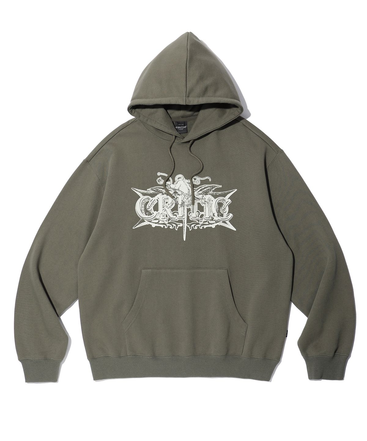 크리틱(CRITIC) DEVIL CRITIC HOODIE KHAKI