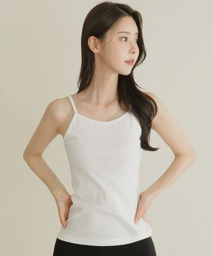 여성용 국내산 소프트 면스판 끈나시 2p