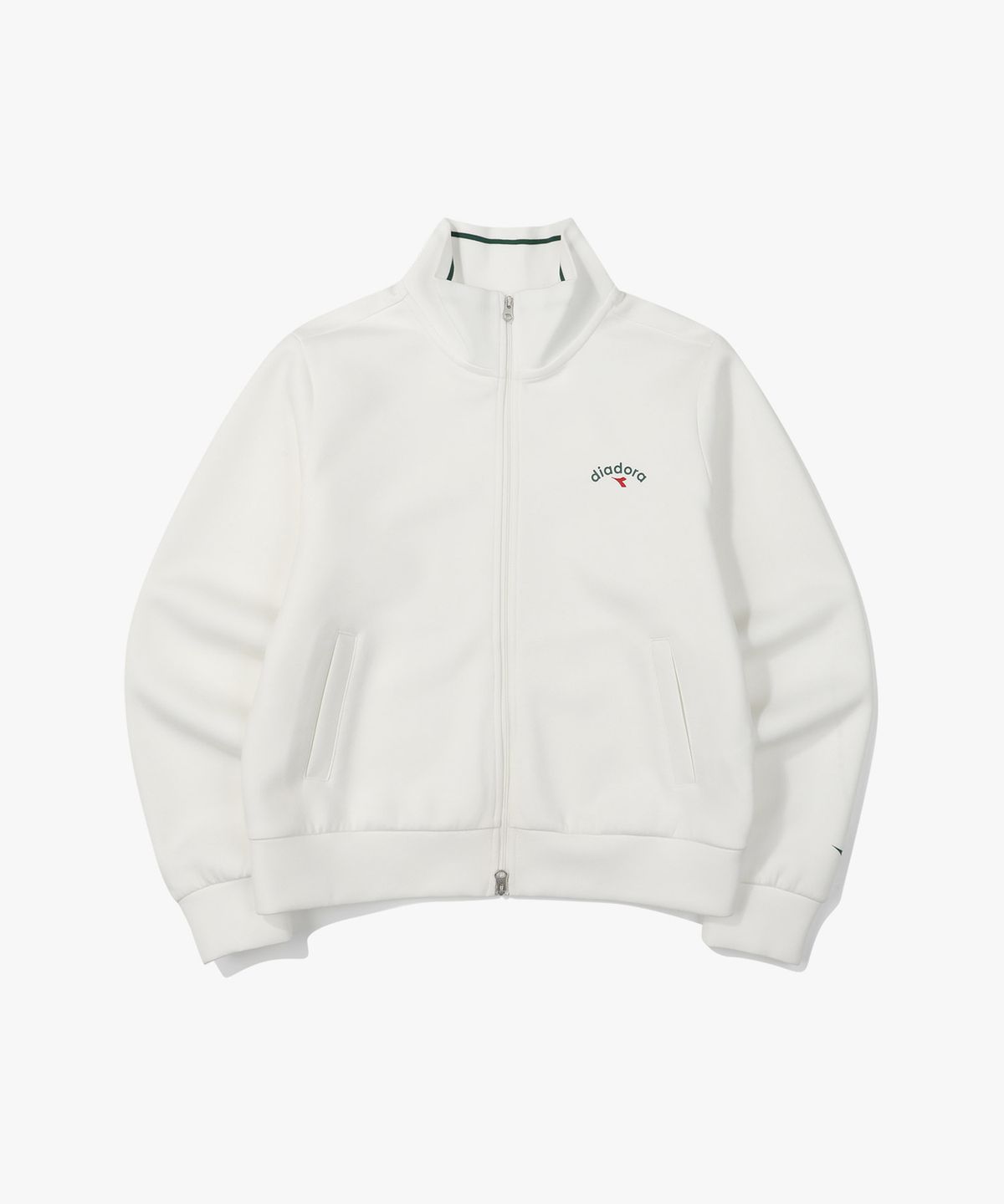 디아도라(diadora) 베스티 하이넥 집업 우먼 OFF WHITE