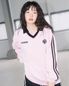 OVERSIZE VELOUR V-NECK L/S TEE(PINK)