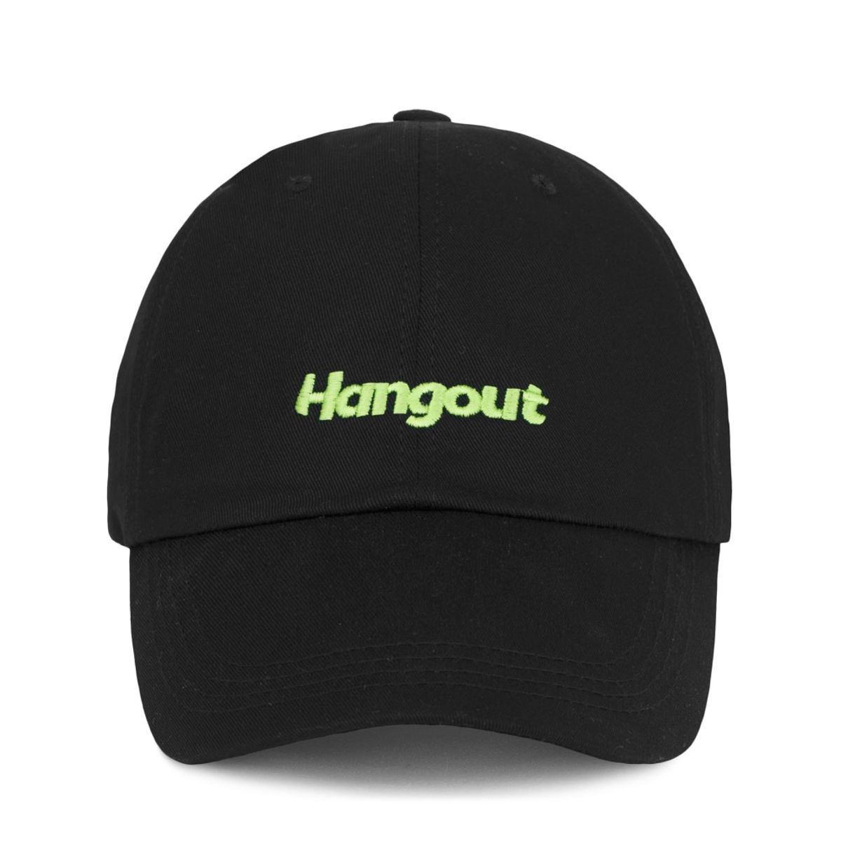 행아웃(HANGOUT) 모히토 버티컬 로고 캡 (블랙)