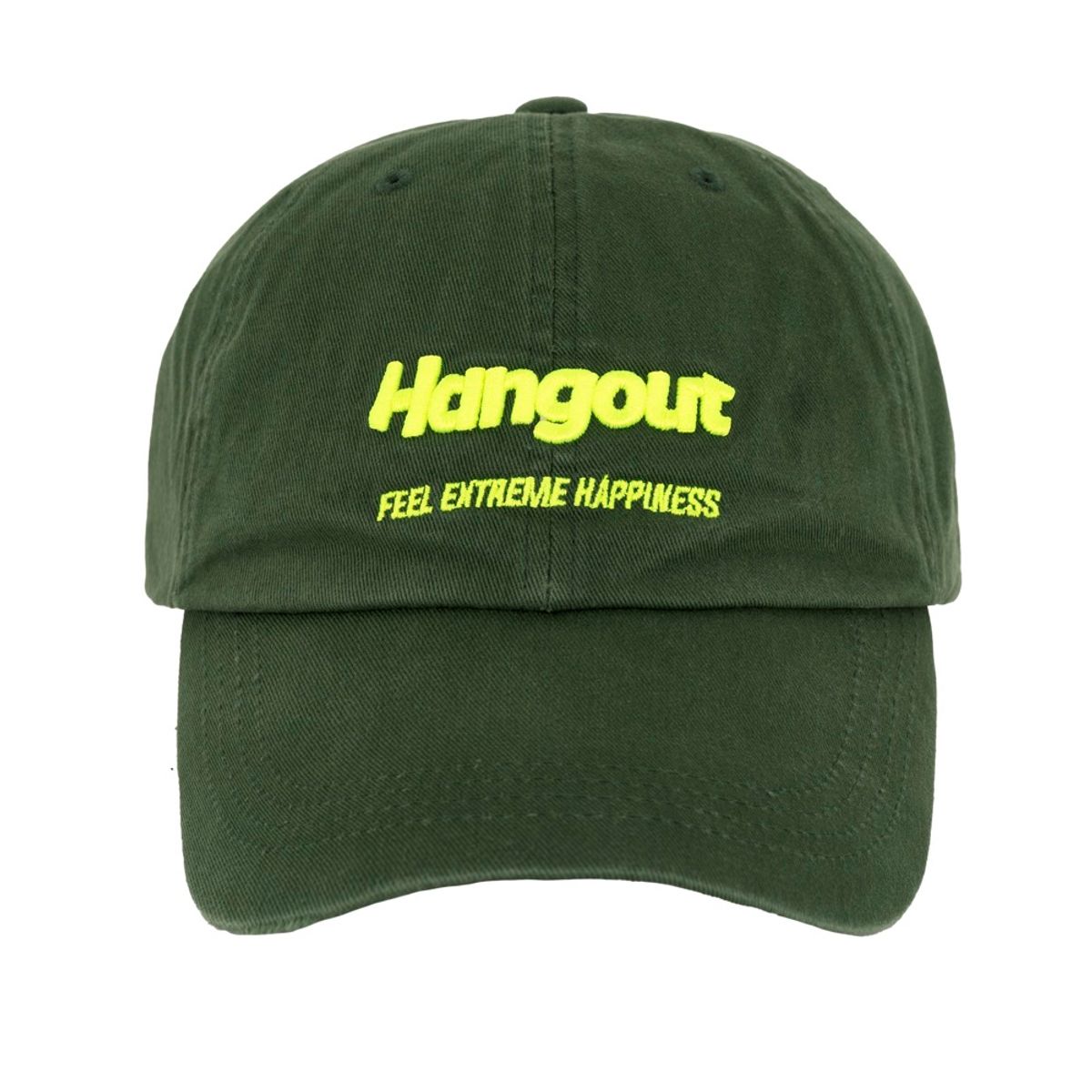 행아웃(HANGOUT) 행아웃 워싱 빈티지 캡 (그린)