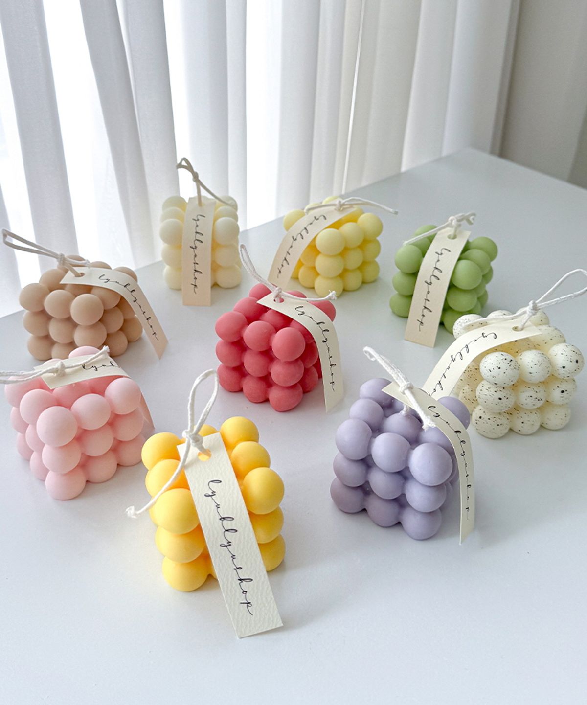 류블류샵(LYUBLYUSHOP) 소이 오브제 향초 큐브캔들 9colors