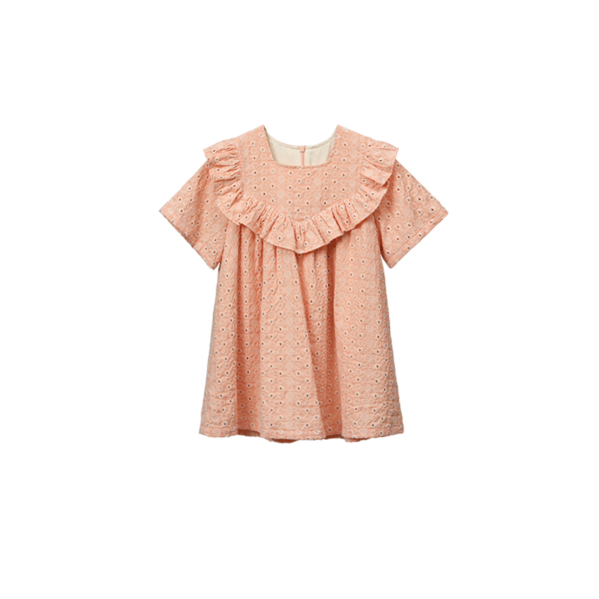 라메종드도도(LA MAISON DE DODO) Elysee Embroidery Dress_Apricot Orange 여름 여아원피스