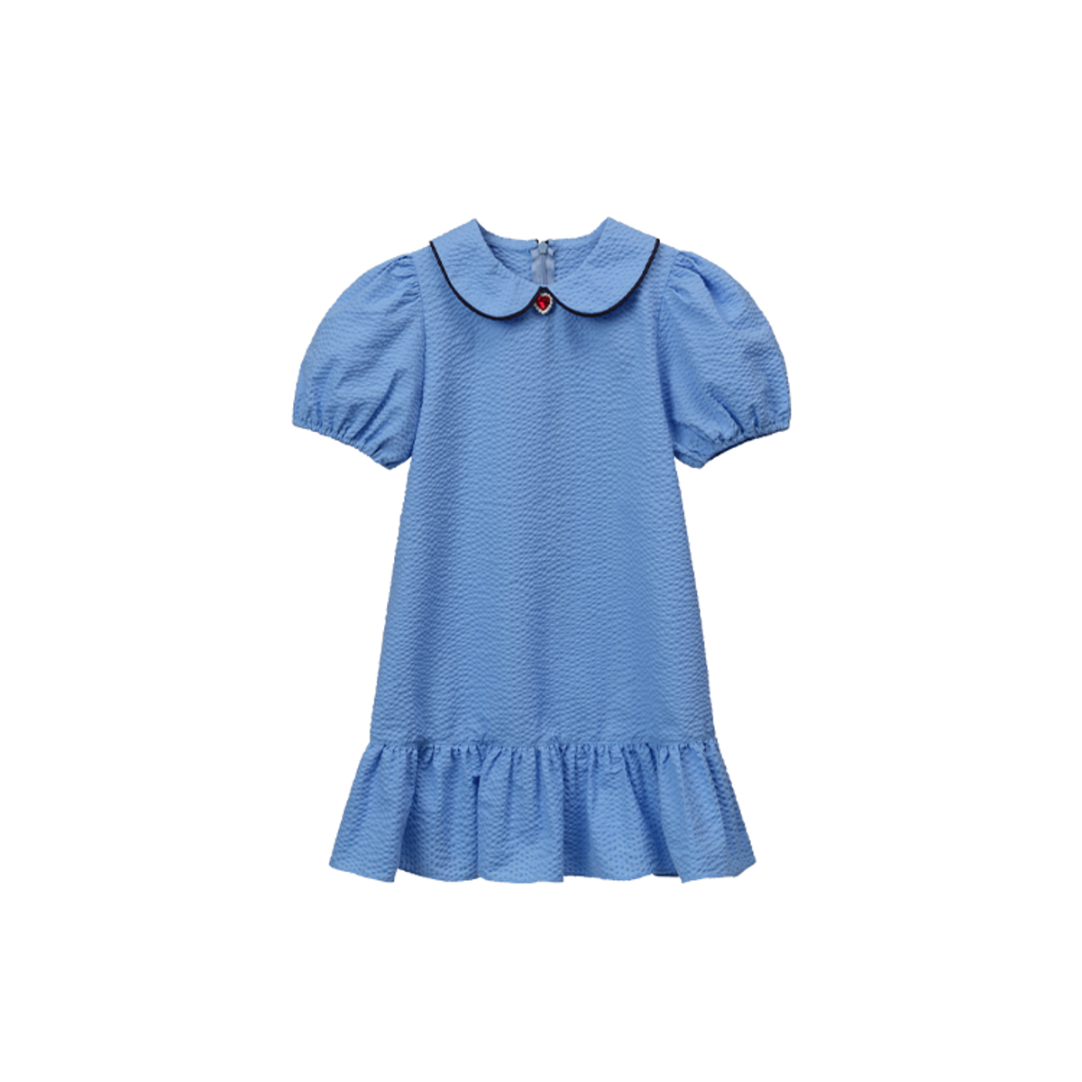 라메종드도도(LA MAISON DE DODO) Summer Marine Dress with Ruby Heart_Carolina School Blue 여름 여아원피스