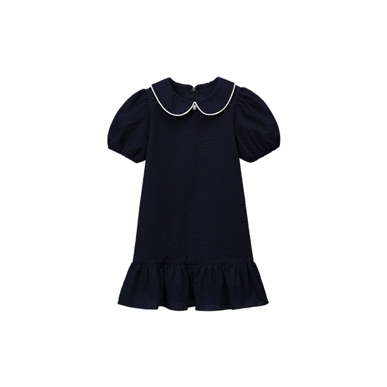 Summer Marine Dress with Pearl_Navy 여름 여아원피스