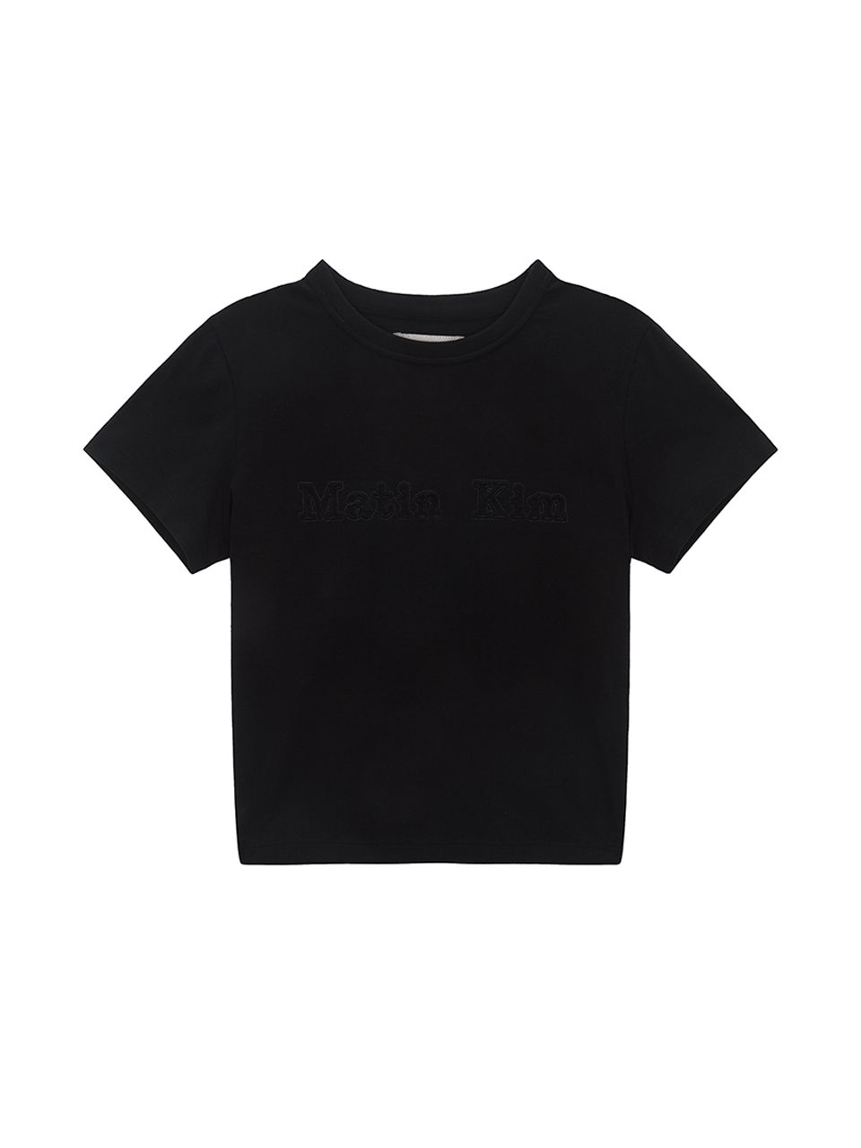 【MATIN KIM】MATIN REVERSE PATCH LOGO TOP★送料・関税込 MUSINSA公式 | MATIN KIM MATIN REVERSE PATCH LOGO CROP TOP IN