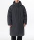 미니멀 후디드 롱 다운 파카 [다크 그레이]