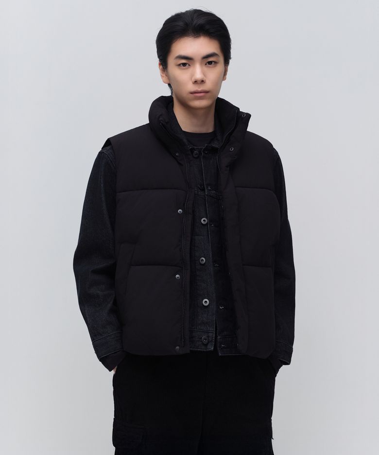 데일리 푸퍼 패딩 베스트 [블랙]
