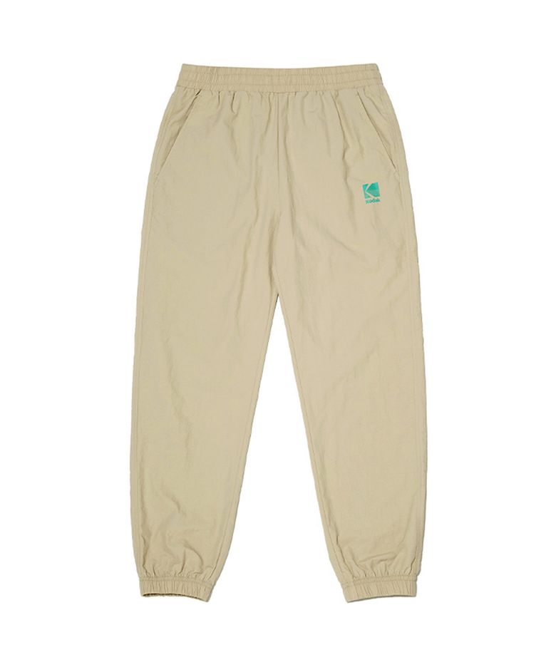 모노크롬 슬림핏 조거 팬츠 BEIGE