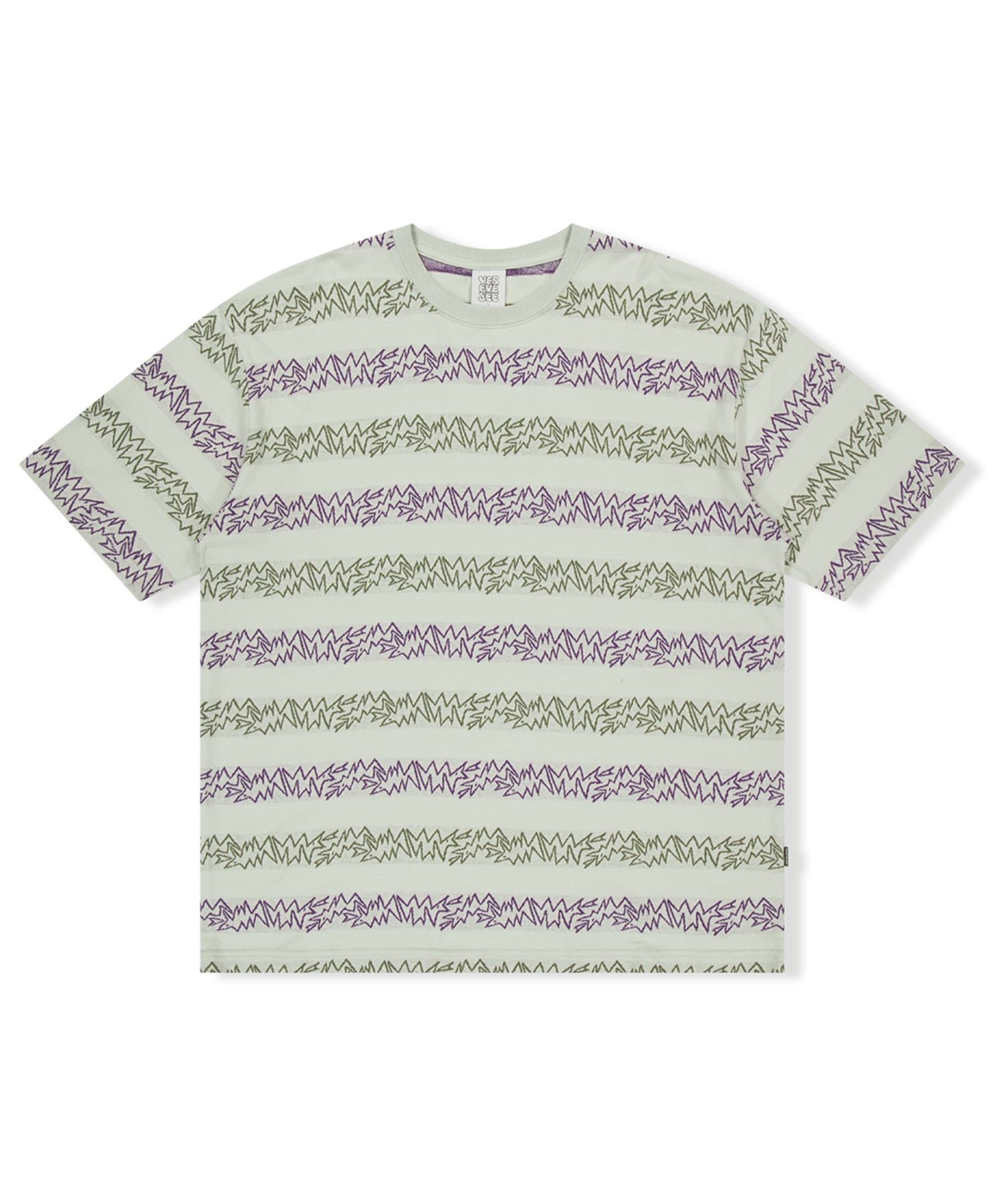 ◇YESEYESEE◇ SN Jacquard LS Sage Green MUSINSA | YESEYESEE SN Jacquard Tee Sage Green
