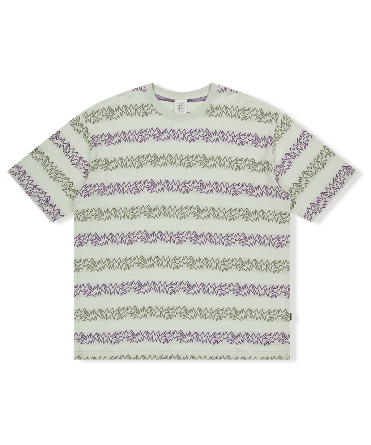 예스아이씨(YESEYESEE) SN Jacquard Tee Sage Green