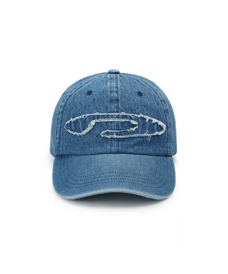 Vintage Applique Logo Ball Cap Blue