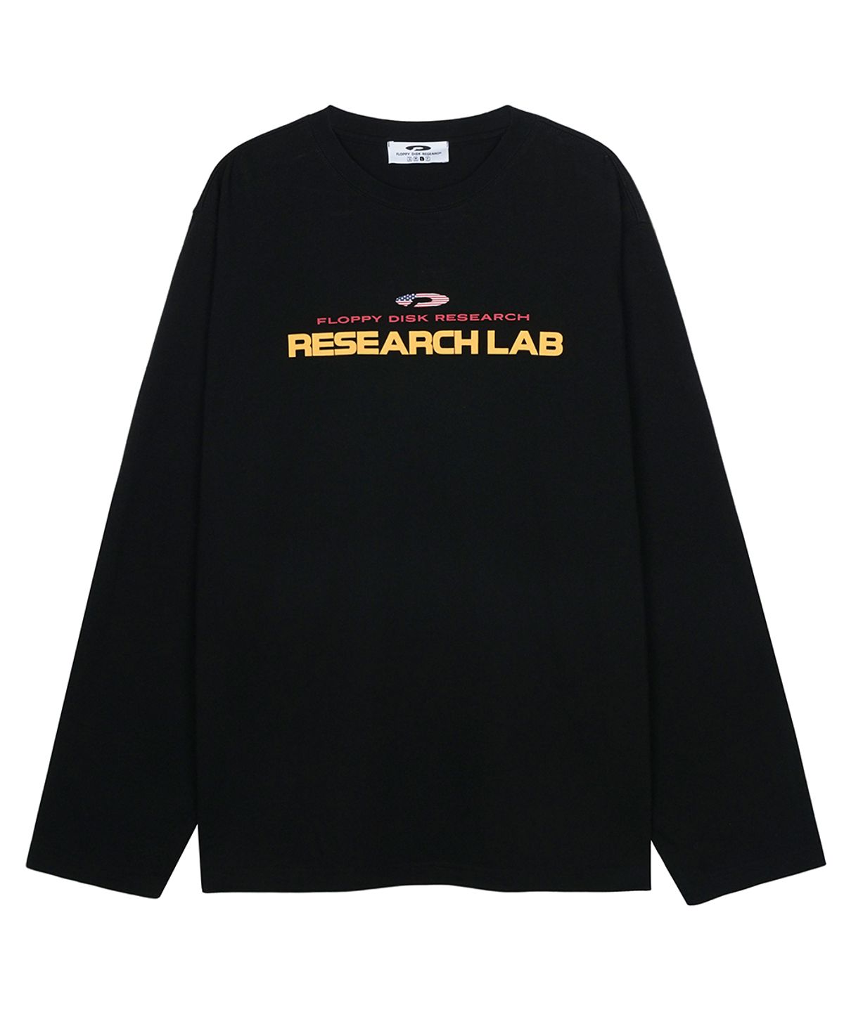 에프디알(FDR) USA Research LAB Logo Long sleeve Black