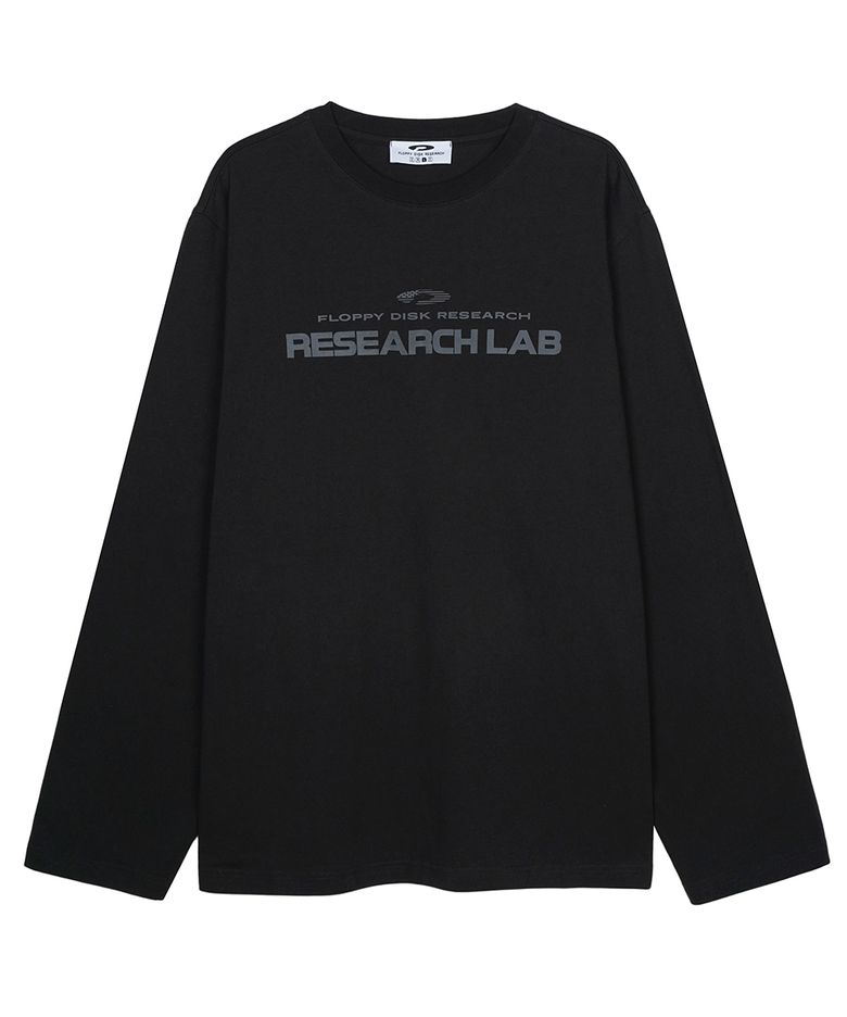 USA Research LAB Logo Long sleeve Charcoal