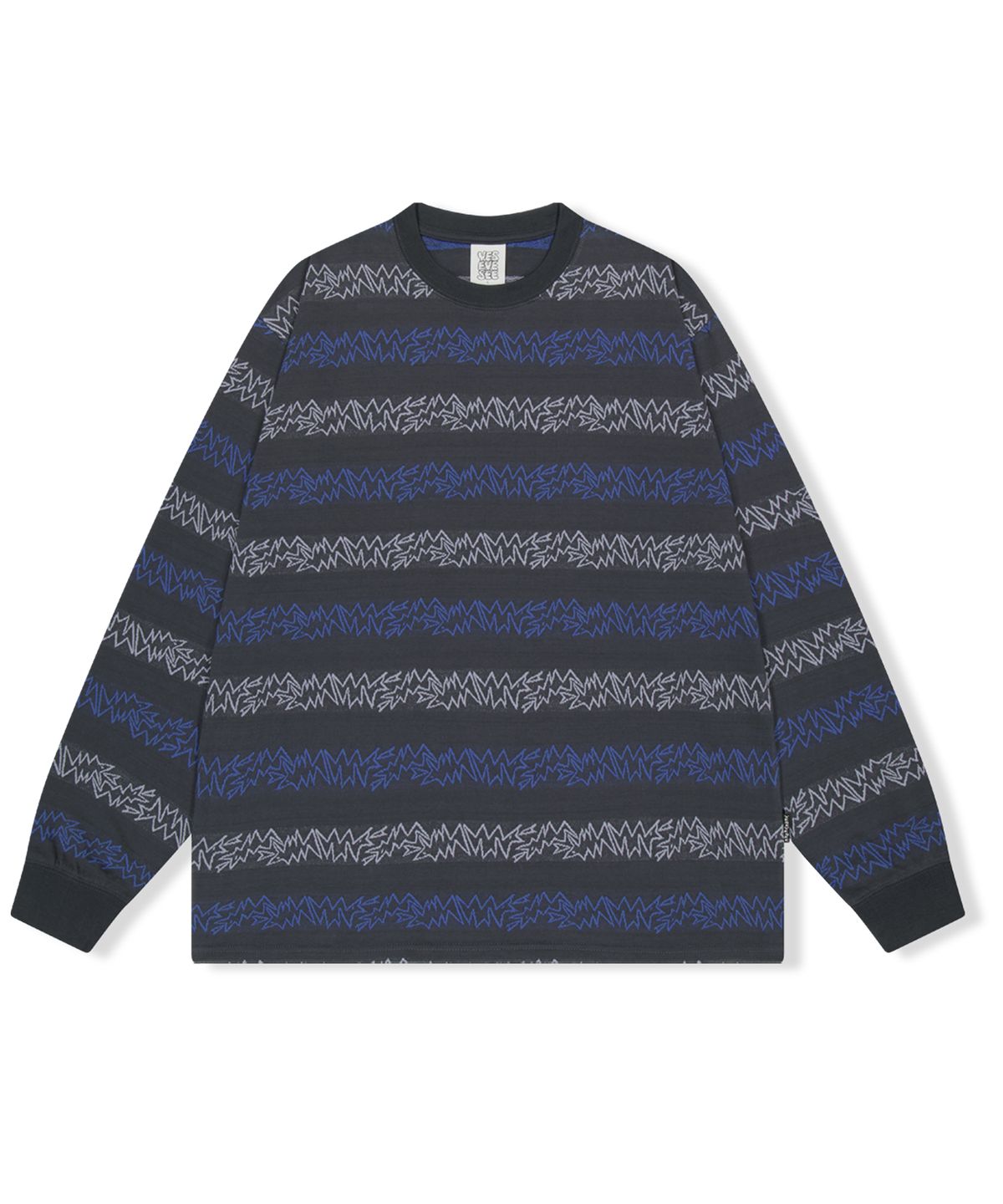 예스아이씨(YESEYESEE) SN Jacquard L/S Charcoal