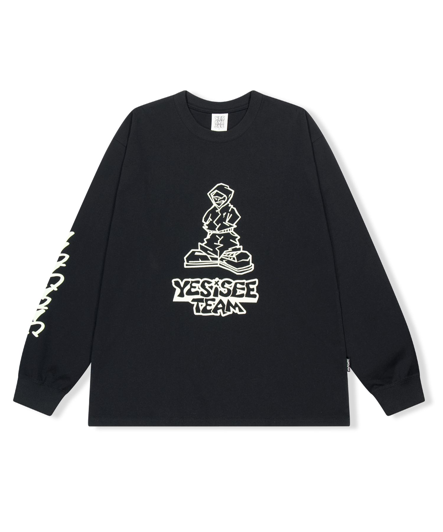 ★YESEYESEE★ YES Bully LS Black YS243TTSLT01BLK MUSINSA | YESEYESEE Y.E.S Bully L/S Black