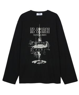 Painted Castle Waffle Long sleeve Black