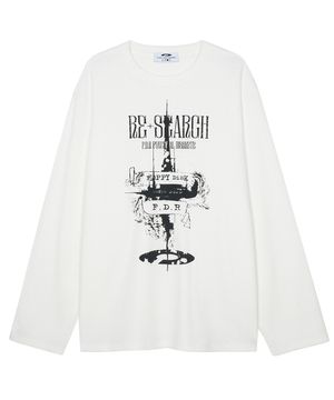 Painted Castle Waffle Long sleeve Cream
