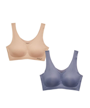 [2PACK] 프리미엄 모달스킨 V넥 심리스 브라