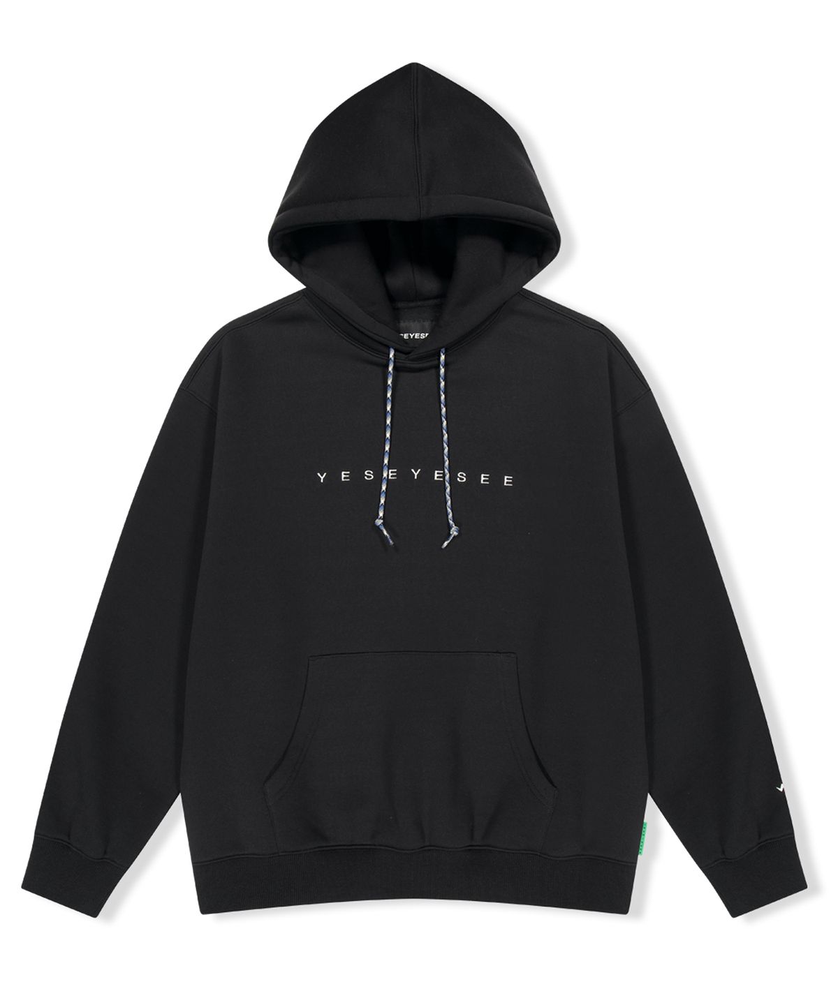 예스아이씨(YESEYESEE) S-Logo Hoodie Black