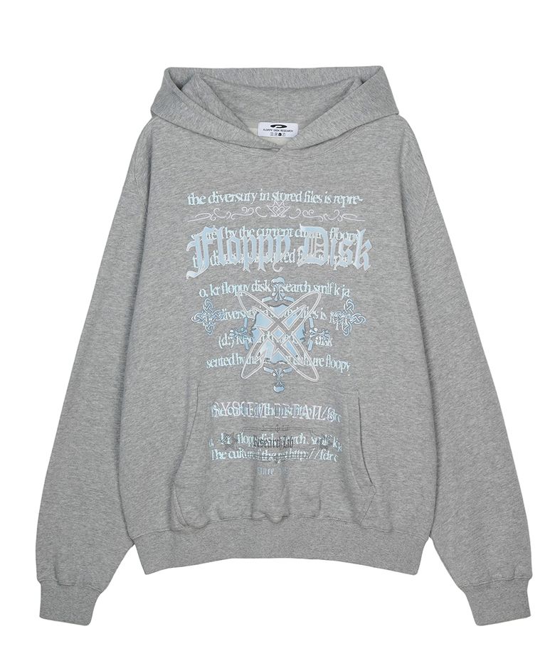 Pattern arrangemet Hoodie M.Gray