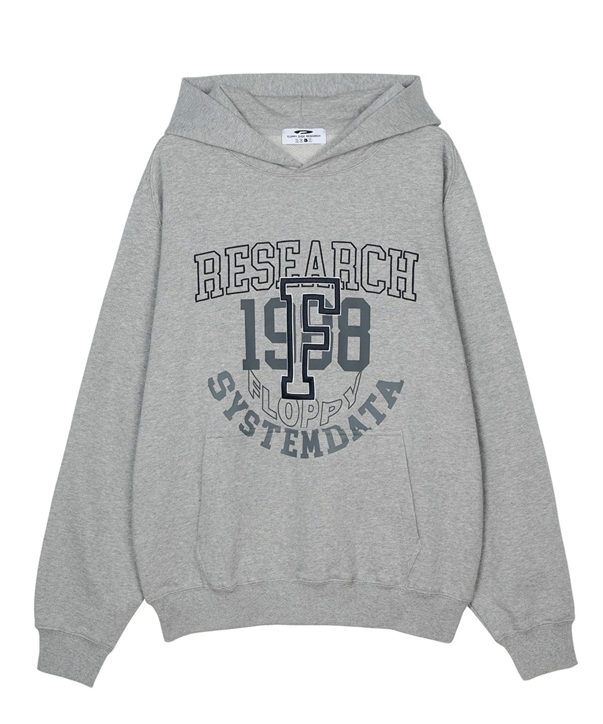 에프디알(FDR) Volume Layered F Lettering Hoodie M.Gray