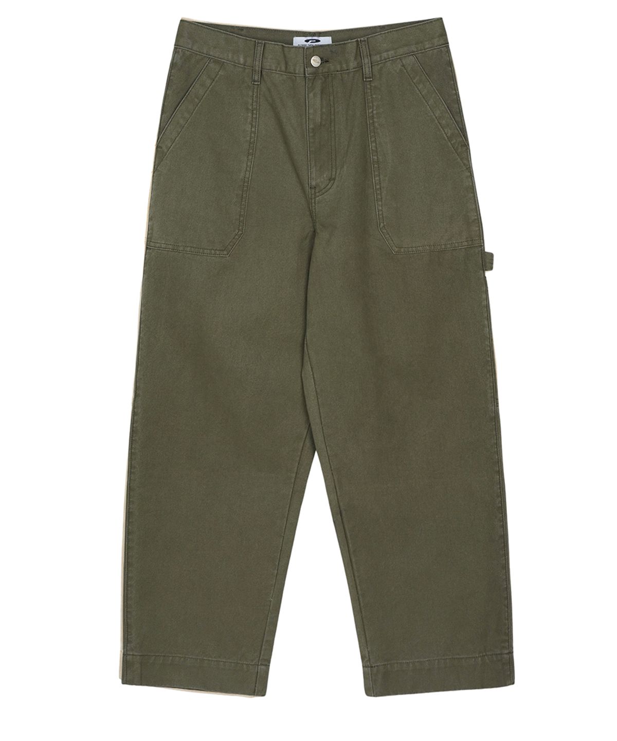 에프디알(FDR) Washed Canvas Pocket Carpenter Pants Khaki